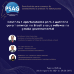 O grupo de pesquisa Public Sector Accounting & Governance divulga o terceiro evento em comemoração aos seus 10 anos de atuação