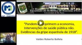 Vídeo de professor da FMRP sobre pandemias e economia