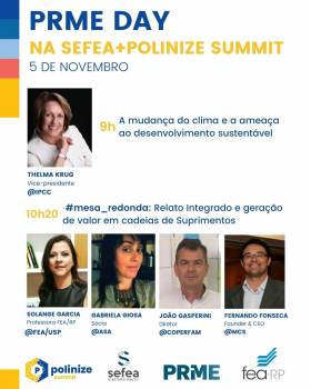 PRME Day vai acontecer durante a SEFEA + Polinize Summit